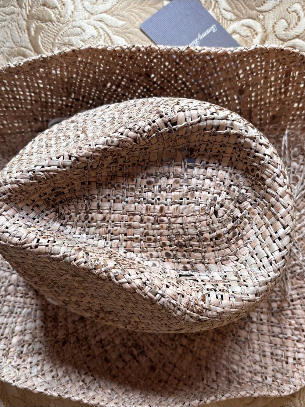 Tommy Bahama Natural Straw Hat with Shell Bead Trim with Lilly Pulitzer Sunglass